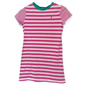 Polo Ralph Lauren Striped Cotton Jersey Tee Dress